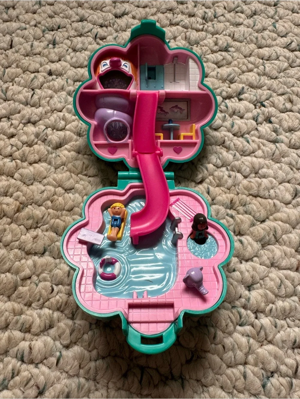 Vintage 1990 Polly Pocket Water Fun Park playset